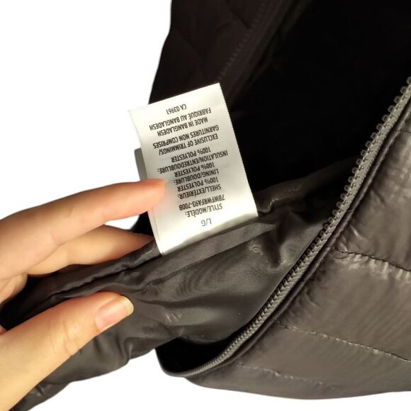 NWT WIND RIVER Mid-length Puffer Parka Light-weight Hooded Jacket Gray - Picture 5 of 16